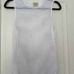 Rony Kobo white mesh tank